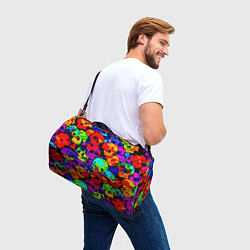 Сумки спортивные Паттерн из черепов - поп-арт - мода, цвет: 3D-принт — фото 2