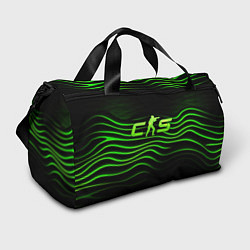 Сумки спортивные CS2 green logo, цвет: 3D-принт