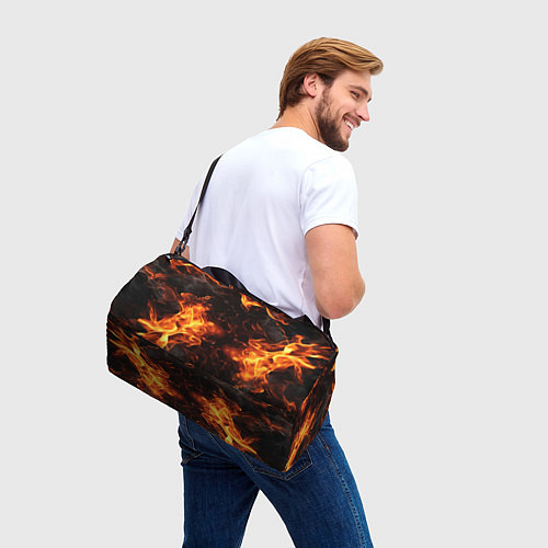 Спортивная сумка Fire style / 3D-принт – фото 3