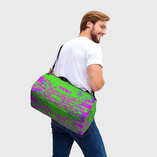 Спортивная сумка Fortnite неоновые краски / 3D-принт – фото 3