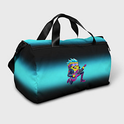 Сумки спортивные Sponge Bob - rock guitarist - ai art, цвет: 3D-принт