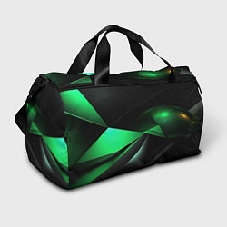 Сумки спортивные Трехмерность зеленой фигуры, цвет: 3D-принт