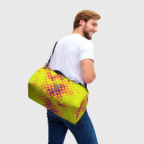 Спортивная сумка The elder scrolls game yellow dragon / 3D-принт – фото 3