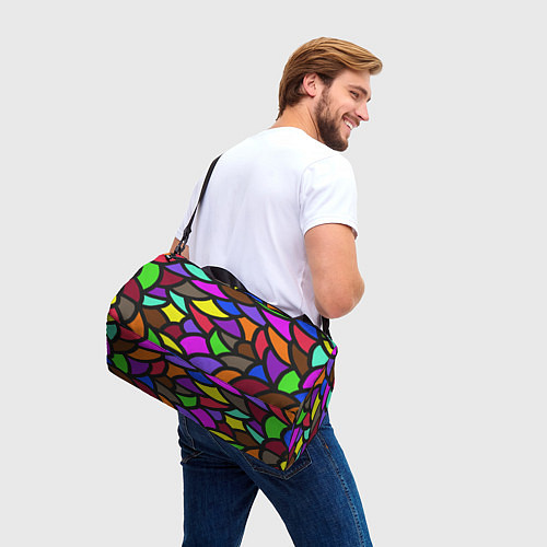 Спортивная сумка Яркие краски жизни / 3D-принт – фото 3