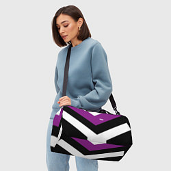 Сумки спортивные Ретро спортивный костюм с полосами, цвет: 3D-принт — фото 2