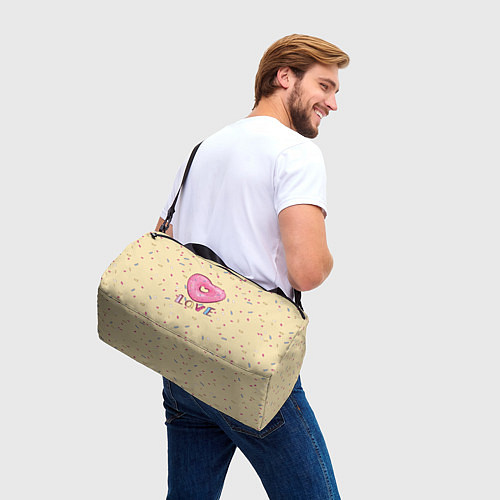 Спортивная сумка Пончик с любовью / 3D-принт – фото 3