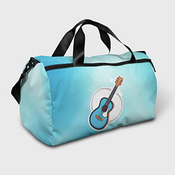 Сумки спортивные Гитара шестиструнная бирюзовая, цвет: 3D-принт
