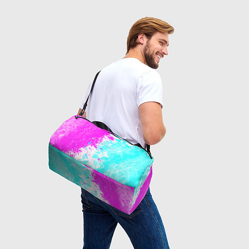 Спортивная сумка New world неоновые краски / 3D-принт – фото 3