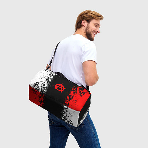 Спортивная сумка Анархия брызги красок / 3D-принт – фото 3