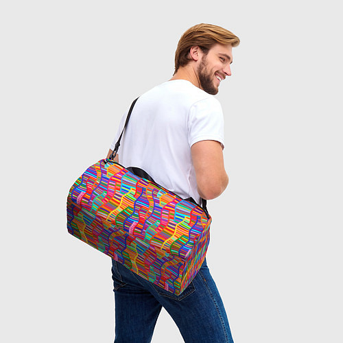 Спортивная сумка Абстрактная полноцветная живопись / 3D-принт – фото 3