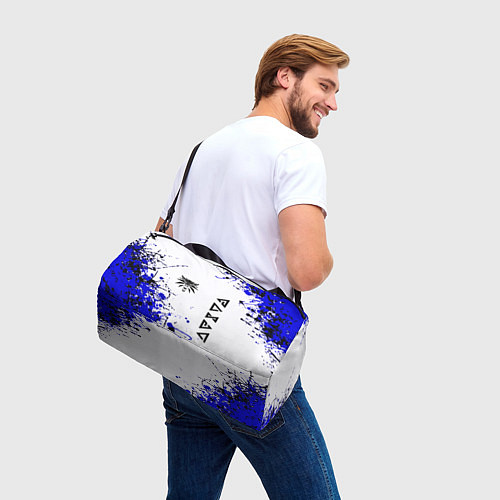 Спортивная сумка Ведьмак лого краски / 3D-принт – фото 3