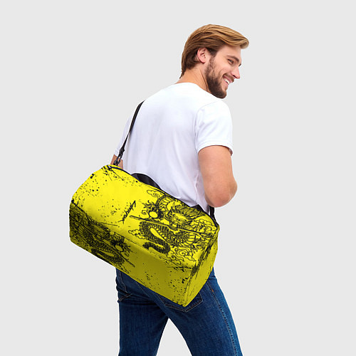 Спортивная сумка Syberpunk dragon tatoo / 3D-принт – фото 3