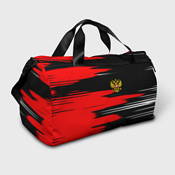 Сумки спортивные Россия полосы краски, цвет: 3D-принт