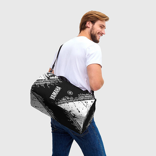 Спортивная сумка Yamaha - следы от шин / 3D-принт – фото 3