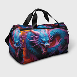Сумки спортивные Рогатый дракон, цвет: 3D-принт