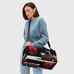 Сумки спортивные Медведь на корзине - нейросеть, цвет: 3D-принт — фото 2