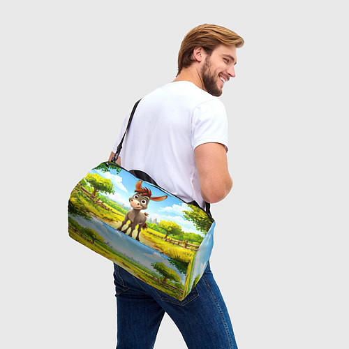 Спортивная сумка Ослик / 3D-принт – фото 3