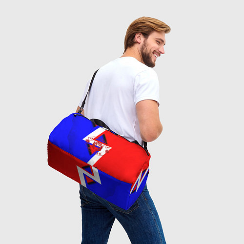 Спортивная сумка Манчестер юнайтед геомтерия / 3D-принт – фото 3