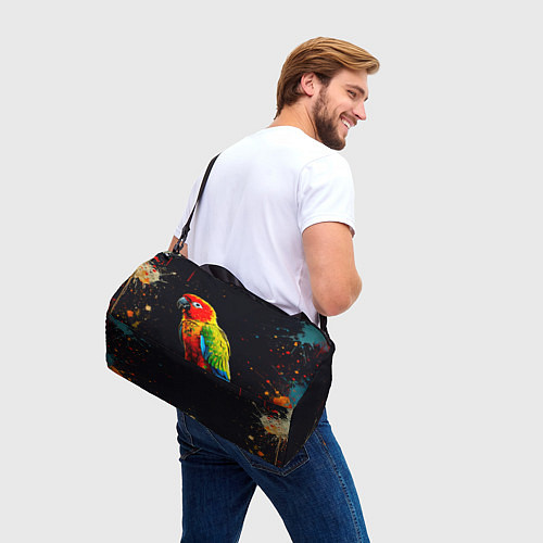 Спортивная сумка Ара попугай / 3D-принт – фото 3