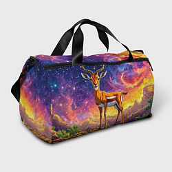 Сумки спортивные Газель в звездную ночь, цвет: 3D-принт