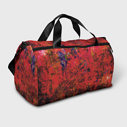 Спортивная сумка Абстракция - dark red grunge