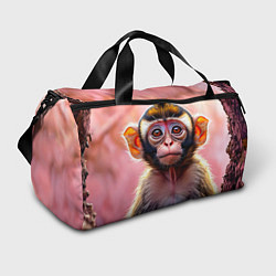 Сумки спортивные Обезьянка в норке, цвет: 3D-принт