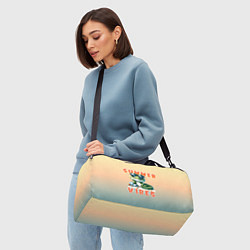 Сумки спортивные Крокодил на пляже, цвет: 3D-принт — фото 2