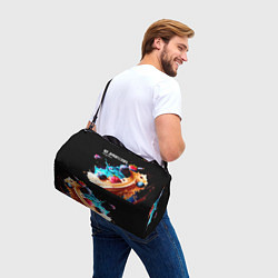 Сумки спортивные Все дуреют с этого десерта, цвет: 3D-принт — фото 2