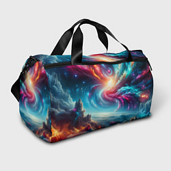 Спортивная сумка Fantastic neon space landscape - ai art fantasy