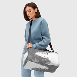 Сумки спортивные Горы зовут сноуборд серый, цвет: 3D-принт — фото 2