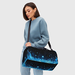 Сумки спортивные Синяя светящееся краска, цвет: 3D-принт — фото 2