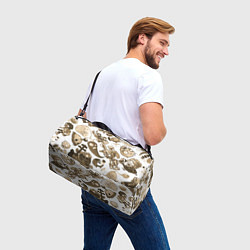 Сумки спортивные Растения против зомби в бежевых тонах, цвет: 3D-принт — фото 2