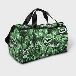 Сумки спортивные Растения против зомби в зеленом цвете, цвет: 3D-принт