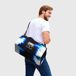 Сумки спортивные Ведьмак лого синие краски, цвет: 3D-принт — фото 2