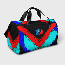 Сумки спортивные NBA краски геометрия, цвет: 3D-принт