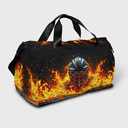 Сумки спортивные Голкипер в огне, цвет: 3D-принт
