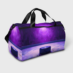 Сумки спортивные Шайба в фиолетовом, цвет: 3D-принт