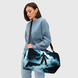 Сумки спортивные Айкидоист в дыму, цвет: 3D-принт — фото 2