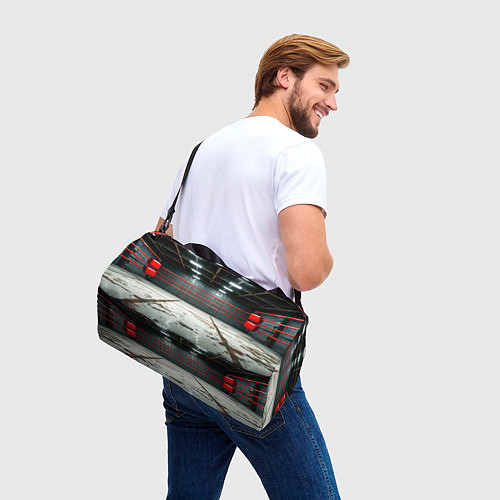 Спортивная сумка Красный ринг / 3D-принт – фото 3