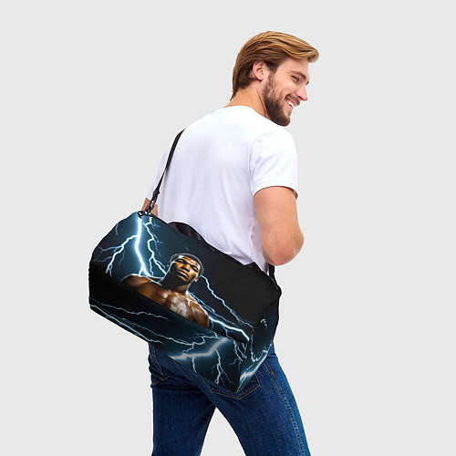 Спортивная сумка Мухаммед Али и молния / 3D-принт – фото 3