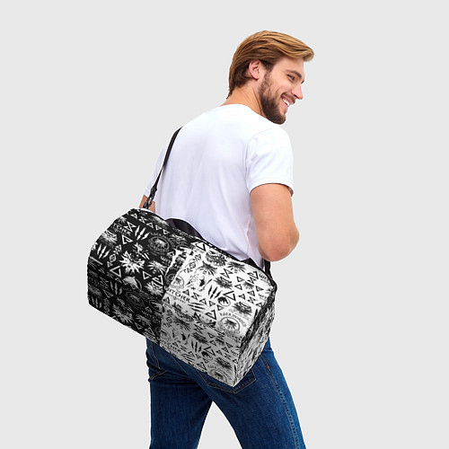 Спортивная сумка Monster energy логотипы игр / 3D-принт – фото 3