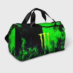 Сумки спортивные Monster energy green fire, цвет: 3D-принт