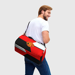 Сумки спортивные Манчестер юнайтед геометрия линии, цвет: 3D-принт — фото 2