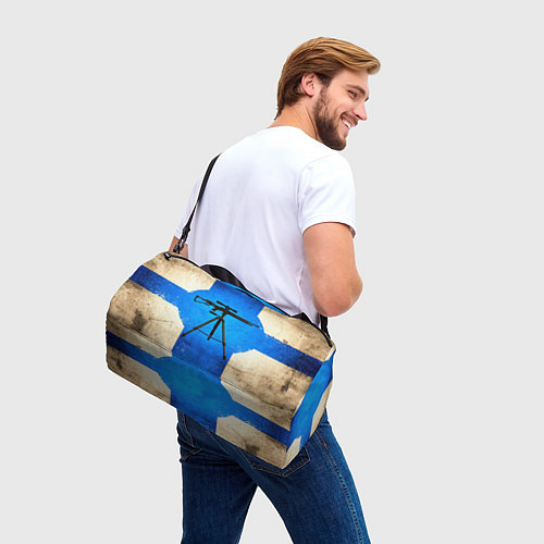 Спортивная сумка Стендовая спортивная стрельба на синем / 3D-принт – фото 3