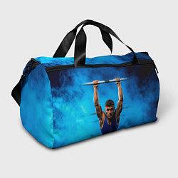 Сумки спортивные Турникмен синий дым, цвет: 3D-принт