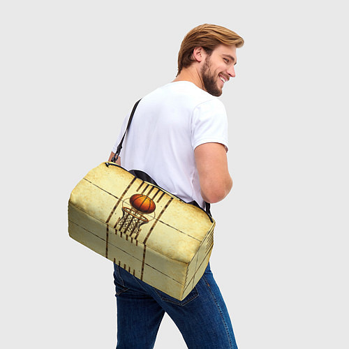 Спортивная сумка Кольцо с баскетбольным мячом / 3D-принт – фото 3