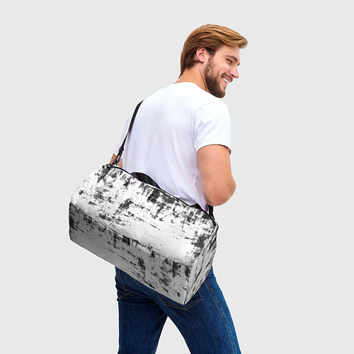 Спортивная сумка Color black and white / 3D-принт – фото 3