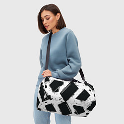 Сумки спортивные Color black white, цвет: 3D-принт — фото 2