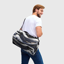 Сумки спортивные Волны моря с блестками, цвет: 3D-принт — фото 2