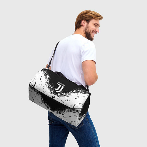 Спортивная сумка Juventus брызги красок / 3D-принт – фото 3